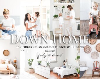 Bright Indoors Lightroom Presets, Mobile & Desktop, Down Home (Digital Download)