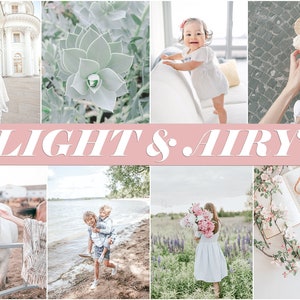 5 Light & Airy Mobile Lightroom Presets, Lightroom Presets Desktop, Lightroom Mobile Presets, Instagram Presets, Bright presets