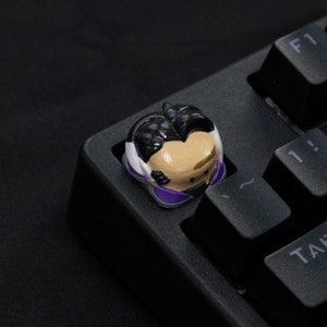 Shadow-Inspired Keycap | Custom Keycap | Artisan Gaming Keycap | Game Character Keycap | Gamer Keycap | Resin Keycap | Cherry MX Keycap