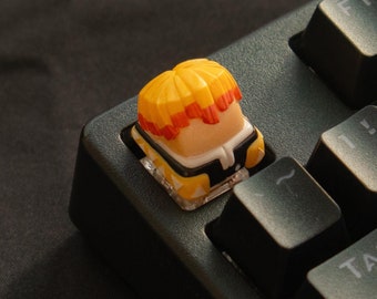 Zenin Thunder Keycap | Anime Keycap | Custom Keycap | Hand-Painted Resin | Gaming Keycap | Manga Keycap