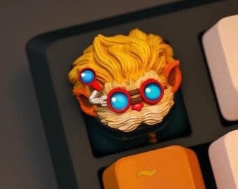 Inventor Yordling Keycap | Tech Genius Keyboard Cap | Custom Gaming Keycap | Artisan Resin Keycap | Geeky Gift for Gamers