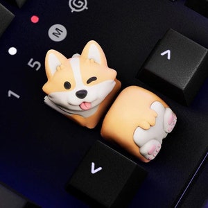 Corgi Artisan Keycap | Cute Dog Keycap | Cute Animal Keycap | Gaming Keycap | Dog Keycap | Animal Lover Keycap