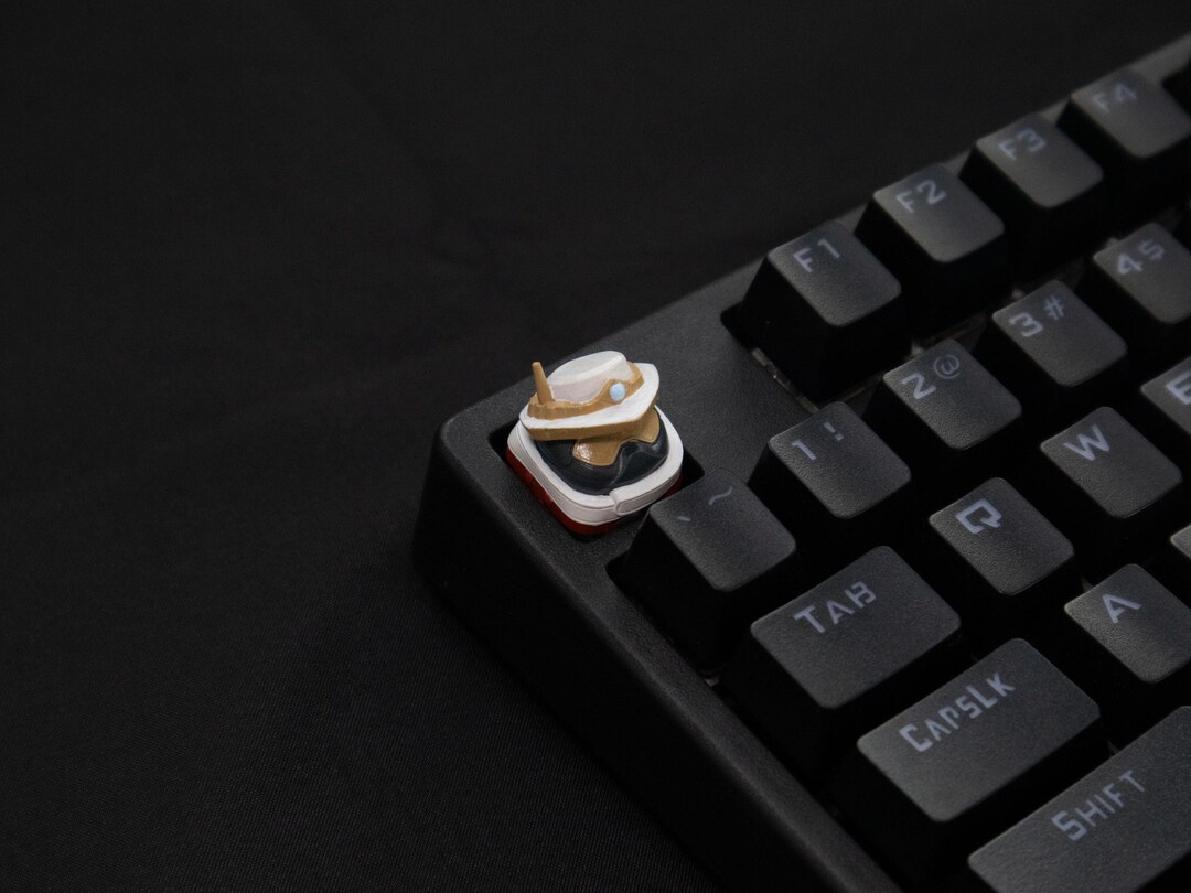 Masked Agent Keycap | Custom Keycap | Artisan Resin Keycap | Game ...
