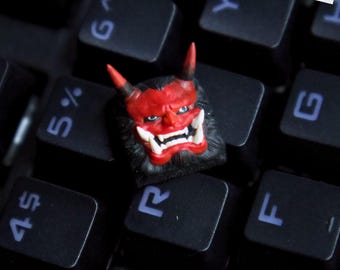 Hannya Artisan Keycap – Japanese Mask Keyboard Key for Cherry MX