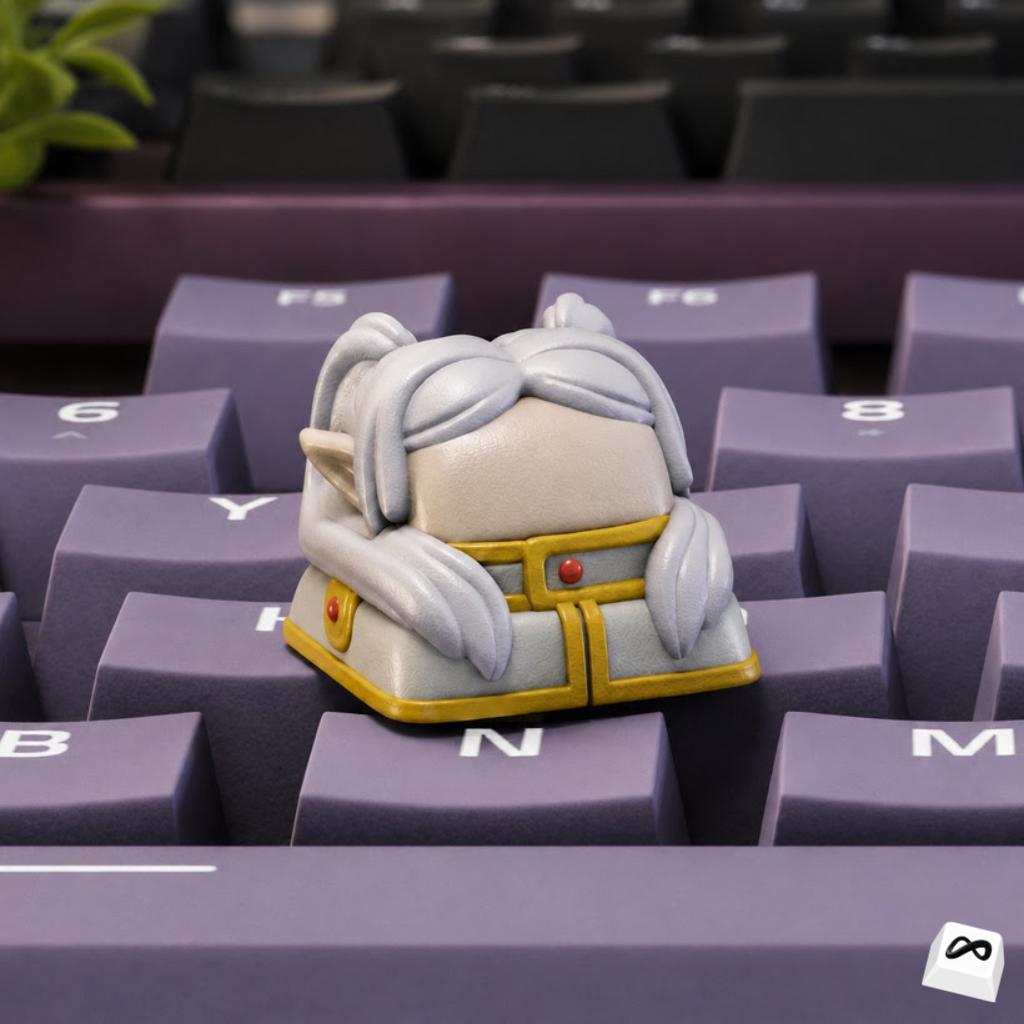 Fantasy Elf Mage Keycap | Anime Inspired Resin Artisan Keycap ...