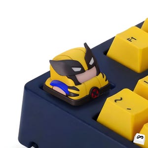 Clawed Hero Artisan Keycap | Resin MX Keycap | Comic-Inspired Character Keycap | Mechanical Keyboard Decor | Gift for Gamers