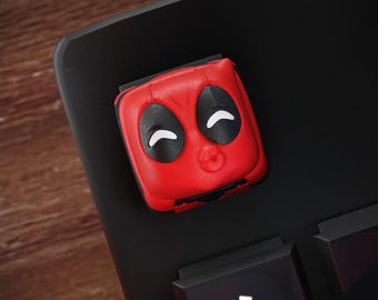 Red Mask Trickster Keycap | Custom Keycap | Anime Keycap | Resin Keycap | Mechanical Keyboard | Keycap Set | Birthday Gift | Gift for Gamer