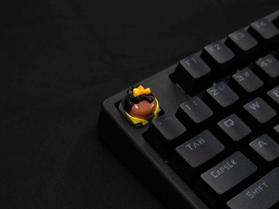 Flameborn Hero Keycap | Custom Artisan Keycap | Fire Element Gaming ...