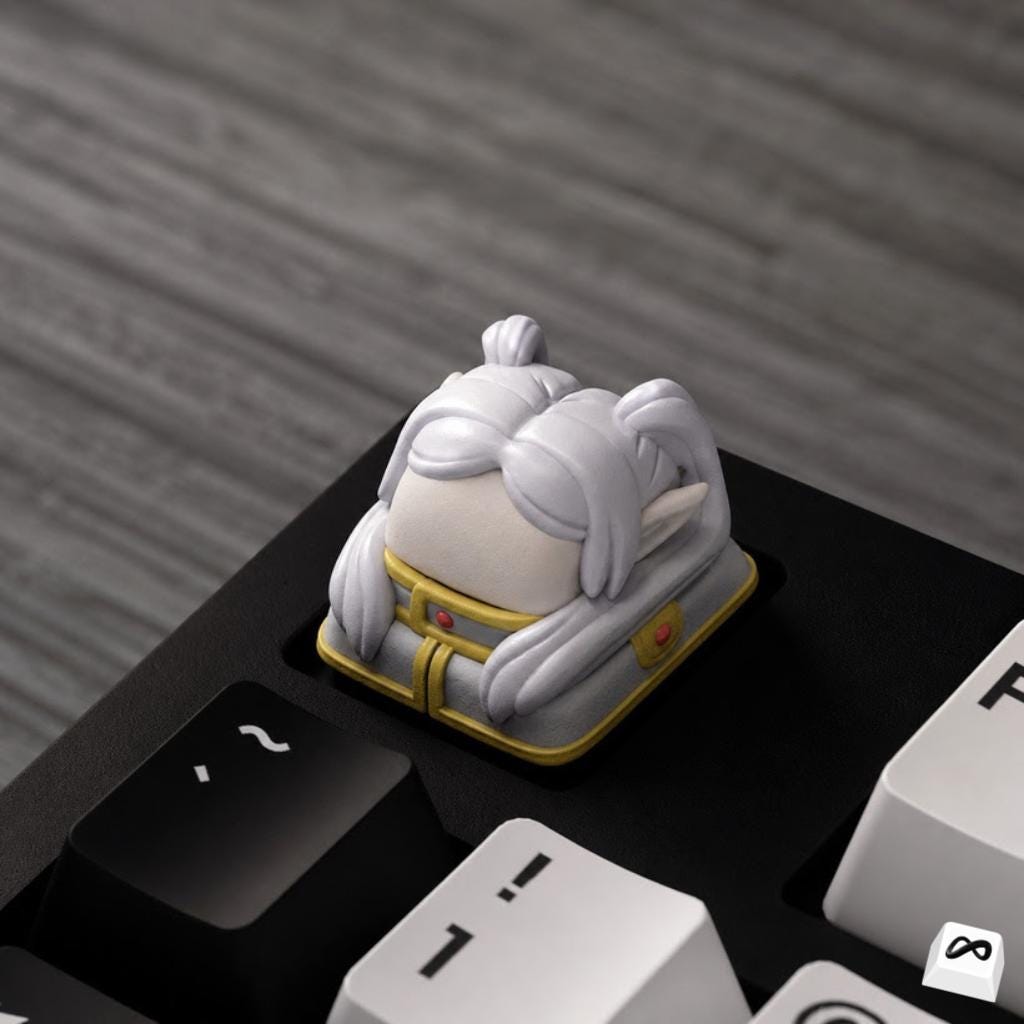 Fantasy Elf Mage Keycap | Anime Inspired Resin Artisan Keycap ...