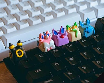 Elemental Fox Keycap | Artisan Keycap | Anime Keycap | Gift for Gamer | Cherry MX Switch | Mechanical Keyboard | Custom Keyboard