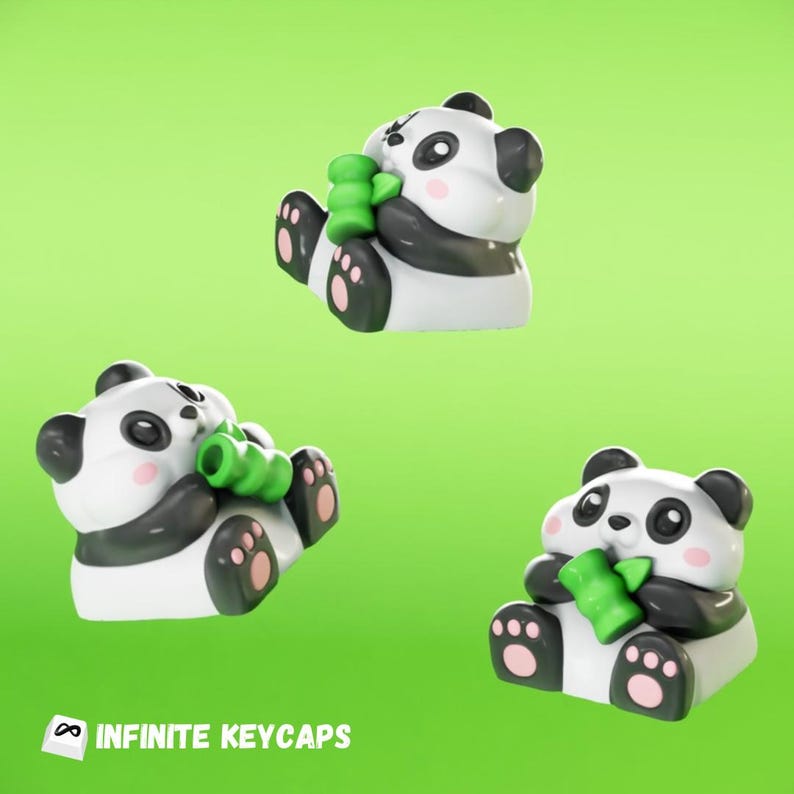 Cute Panda Keycap | Artisan Keycap | Cute Kawaii Fun Keycap | Gift for ...
