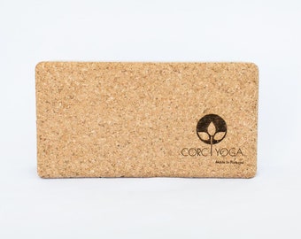 Normaler Kork Yoga Block, Veganes Geschenk, Hochwertiger Kork, Natürliches Korkholz, Umweltfreundlich, Meditation Block
