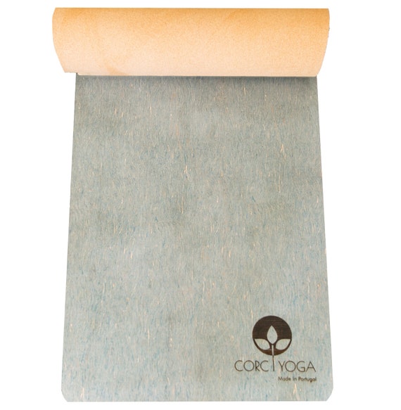 Blue Cork Yoga Mat, Natural Cork Yoga Mat Algarve, Natural Cork Wood,  Organic, Eco-friendly, Vegan Yoga Mat 