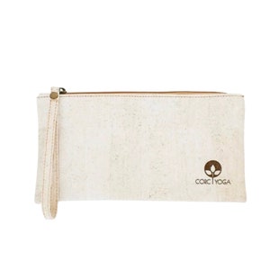 Cartera de corcho color arena, monedero de corcho, pulsera, cartera, cartera de mano, bolso de corcho, ecológico, bolso de mano de corcho, regalo vegano