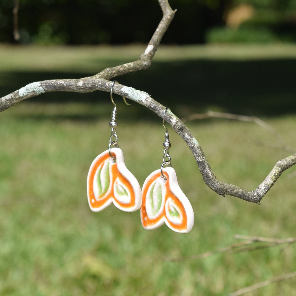 Porcelain Earrings Ceramic Jewelry Contemporary Earrings Etsy Norway