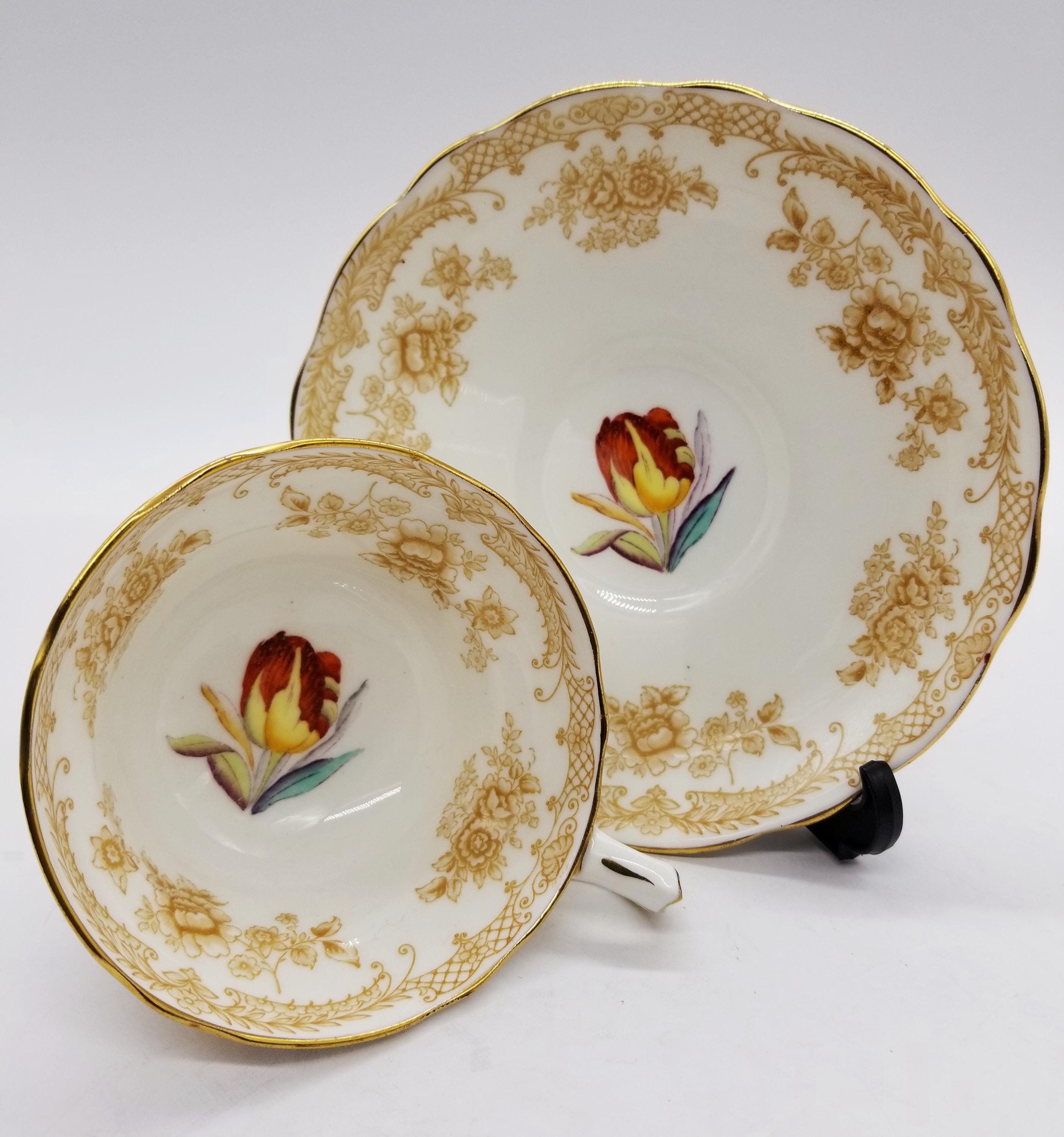 Hammersley Teacup and Saucer , Bone China Made in England - Etsy