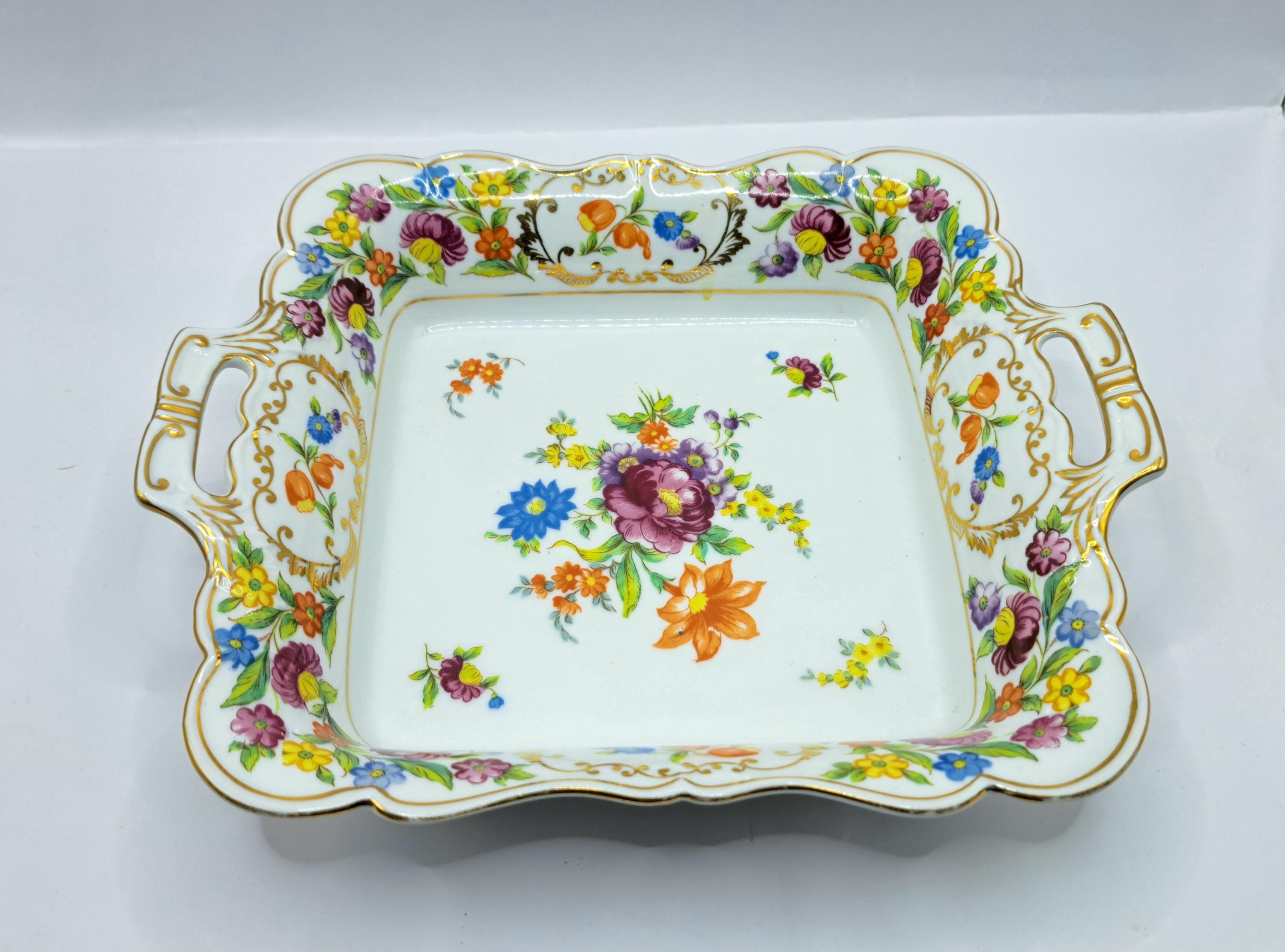 Noritake China Japan Dresdena Handled Dish - Etsy