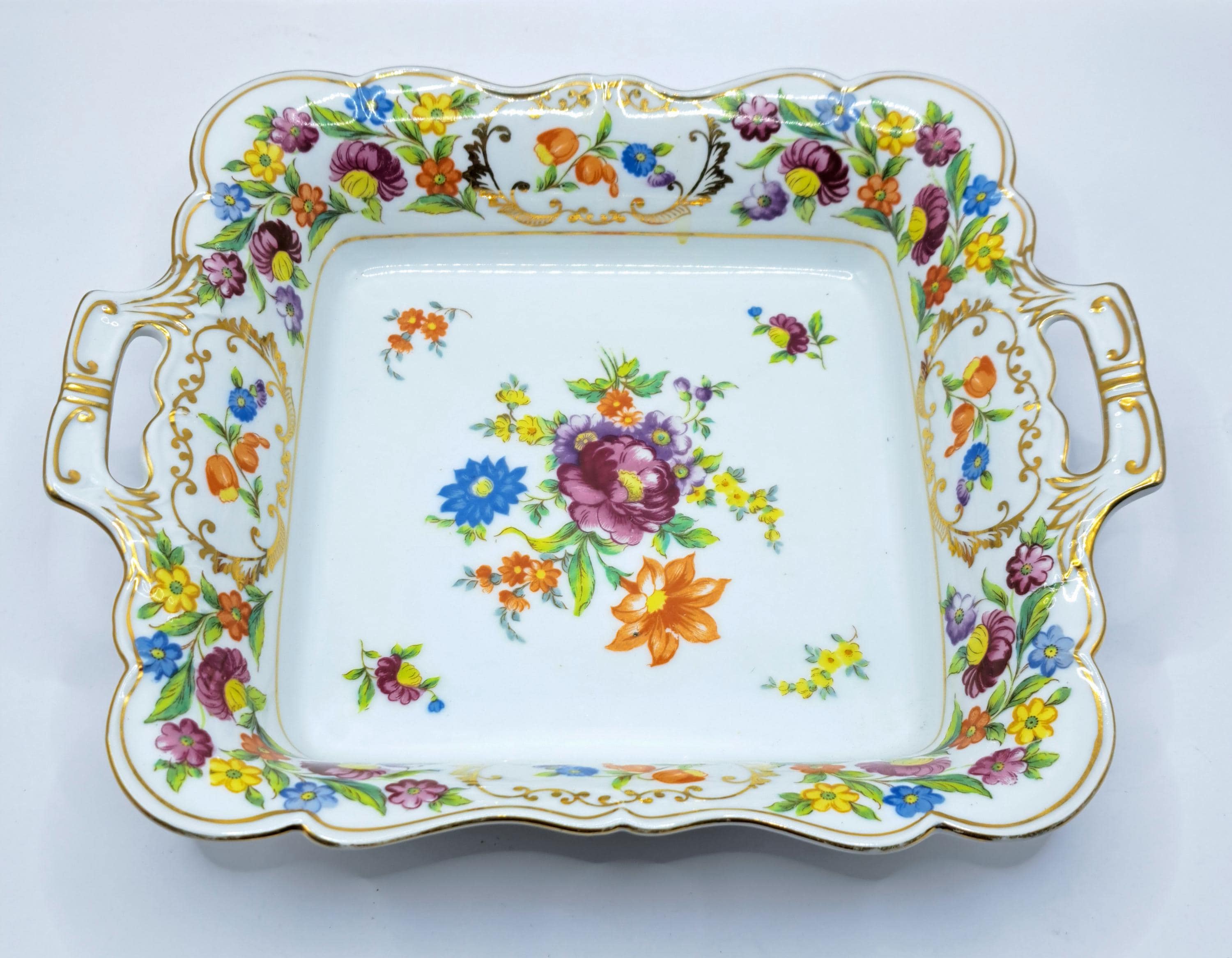 Noritake China Japan Dresdena Handled Dish - Etsy