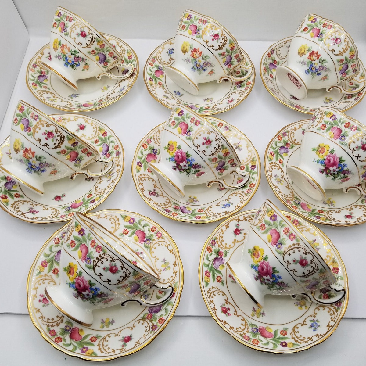 Dresden Tea Cups - Etsy