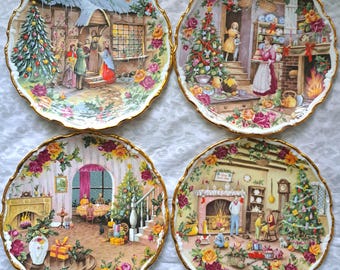 ロイヤルアルバート クリスマスプレート - 4枚セット - Etsy 日本