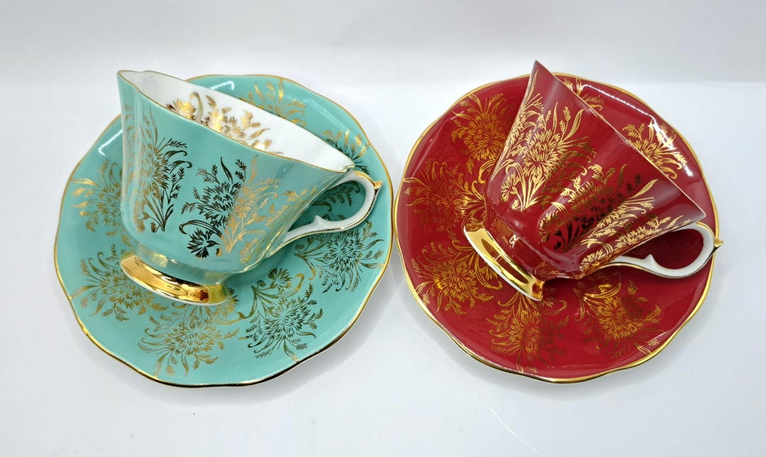 Priced Individually Queen Anne Cups and Saucers - Etsy