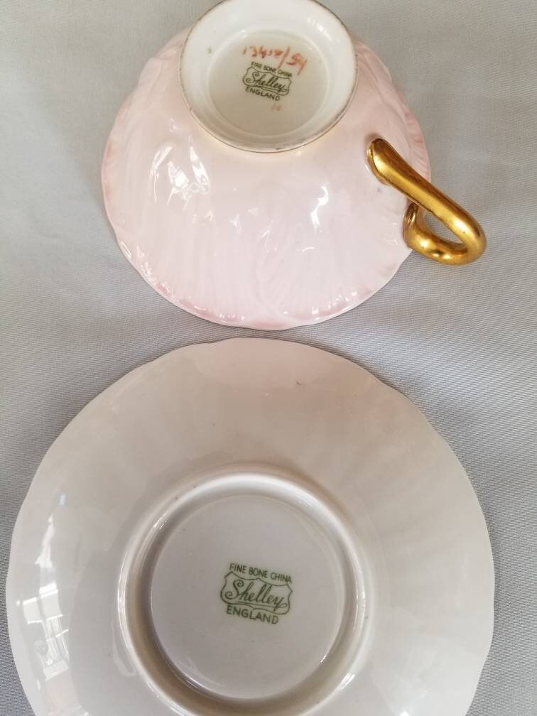 Shelley Oleander teacup and saucer light pink summer glory Etsy
