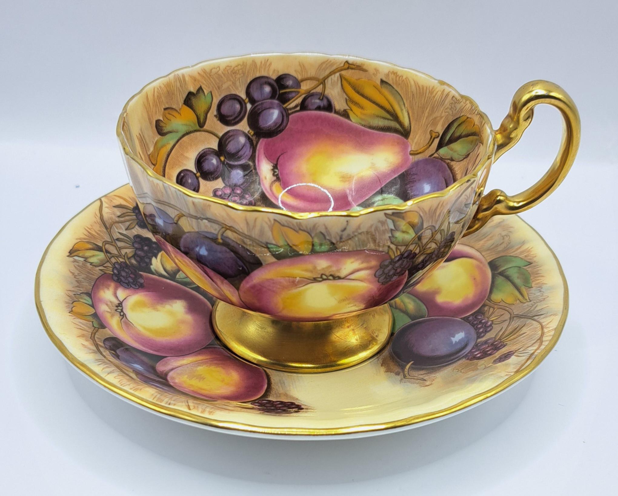 『今日からうー特価』　AYNSLEY 『Orchard Gold』　中皿　1枚 il_fullxfull.7087326377_da5q.jpg