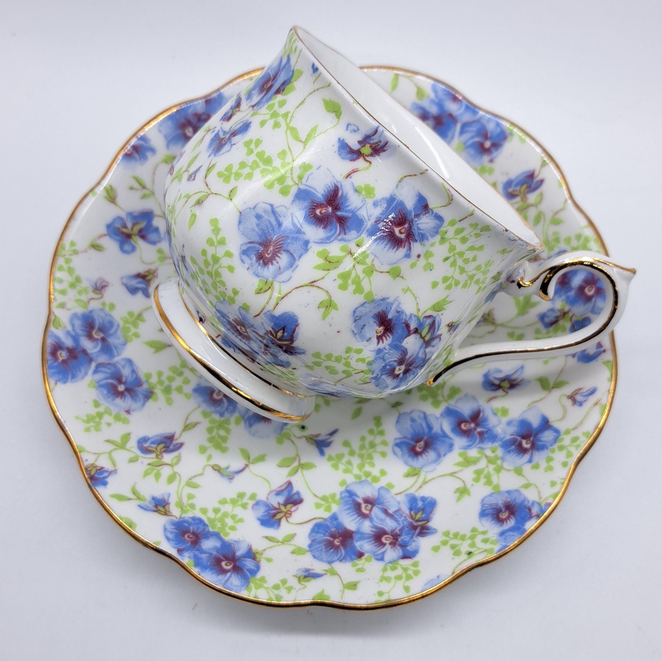 ロイヤルアルバート チンツ ティーカップ＆ソーサー：パンジー