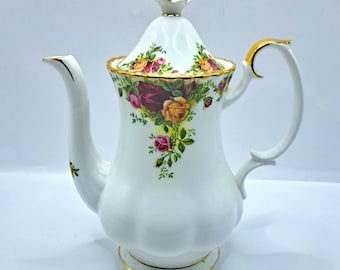 Royal Albert Old Country Roses medium size Coffee pot , made in England