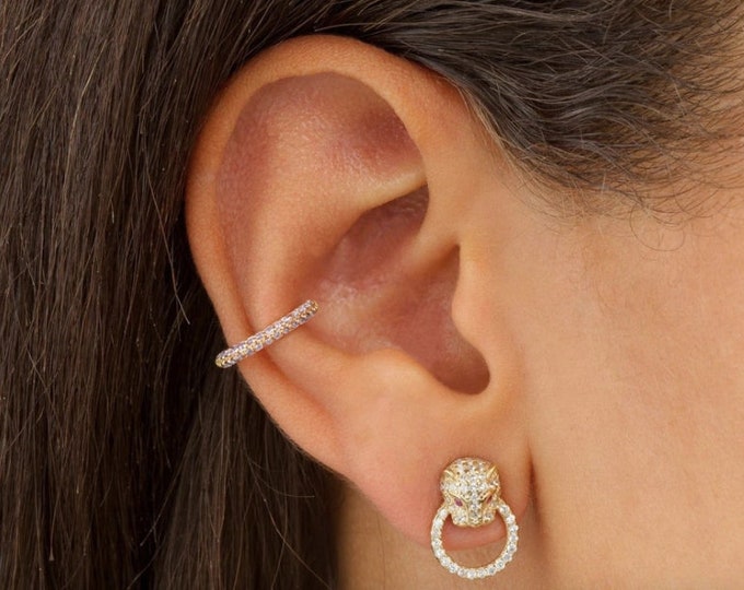 Vintage Clip on Ear Cuff Without Piercing Party Earrings Etsy