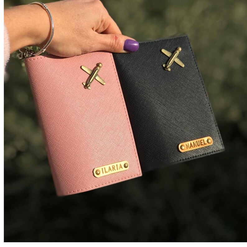 Personalised Passport Holder Gift for Her Couple Gift Etsy