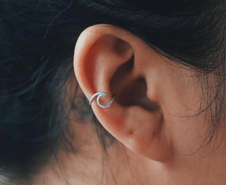 Wave Ear Cuff - Etsy