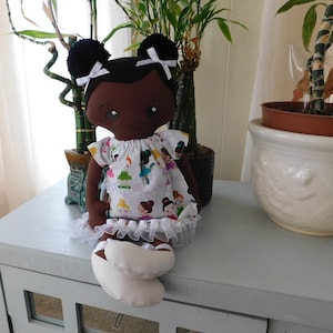 Lil&#39; Bits Rag Doll - Ballerina Chocolate
