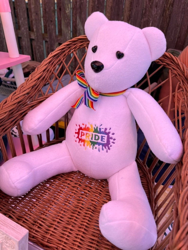 Pride Bear, LGBTQIA Bear, Love is Love Bear, Gay Pride Bear Etsy