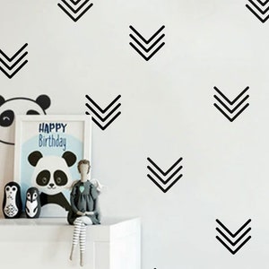 Drievoudige pijl muur sticker set - stickers - muurpatroon stickers - confetti stickers - kinderkamer stickers - 30 verschillende kleuren en 3 maten beschikbaar
