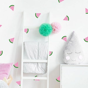 Watermeloen muur sticker set - stickers - muurpatroon stickers - confetti stickers - kinderkamer stickers - 30 verschillende kleuren en 3 maten beschikbaar