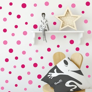 Dot wall decal set - stickers - wall pattern decals - confetti decals - nursery decals - 30 different colors and 5 sizes available