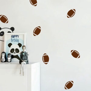 Conjunto de calcomanías de pared de fútbol - pegatinas - calcomanías de patrón de pared - calcomanías de confeti - calcomanías de vivero - 30 colores diferentes y 4 tamaños disponibles