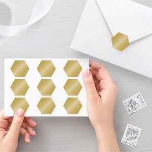 10 decalcomanie esagonali, decalcomanie per buste, sigilli di compleanno, decalcomanie per feste, sigilli di invito, decalcomanie per pianificatore - 30 colori diversi disponibili