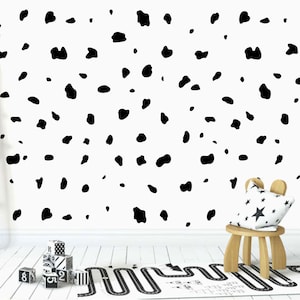 Dalmatische vlekken muurstickerset - Polka Dot muurstickers - muurpatroonstickers - kinderkamerstickers - 30 verschillende kleuren en 5 maten beschikbaar