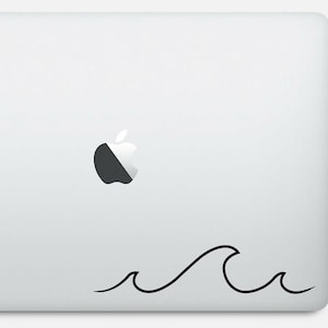 Big Wave sticker, laptop sticker, vinyl, macbook, notebook, sticker - verkrijgbaar in 9 maten en 30 verschillende kleuren