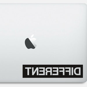 Verschillende stickers, laptopstickers, vinyl, macbook, notebook, sticker - verkrijgbaar in 9 maten en 30 verschillende kleuren