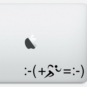 I Love Running sticker, wiskundig, laptop sticker, vinyl, macbook, notebook, sticker - verkrijgbaar in 9 maten en 30 verschillende kleuren