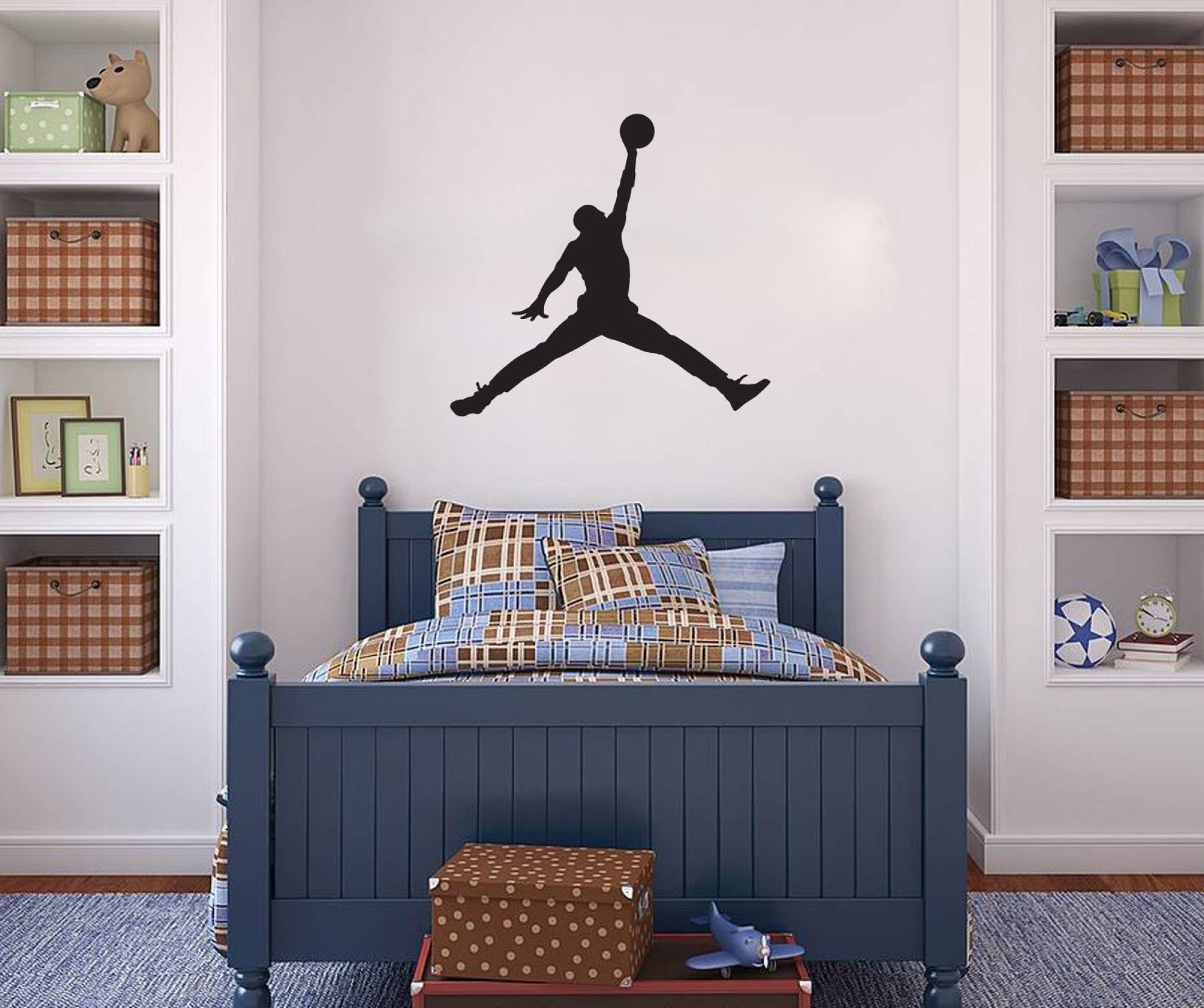 Nike Swoosh Drip Wall Decal Art Sports Basketball Decor Sticker