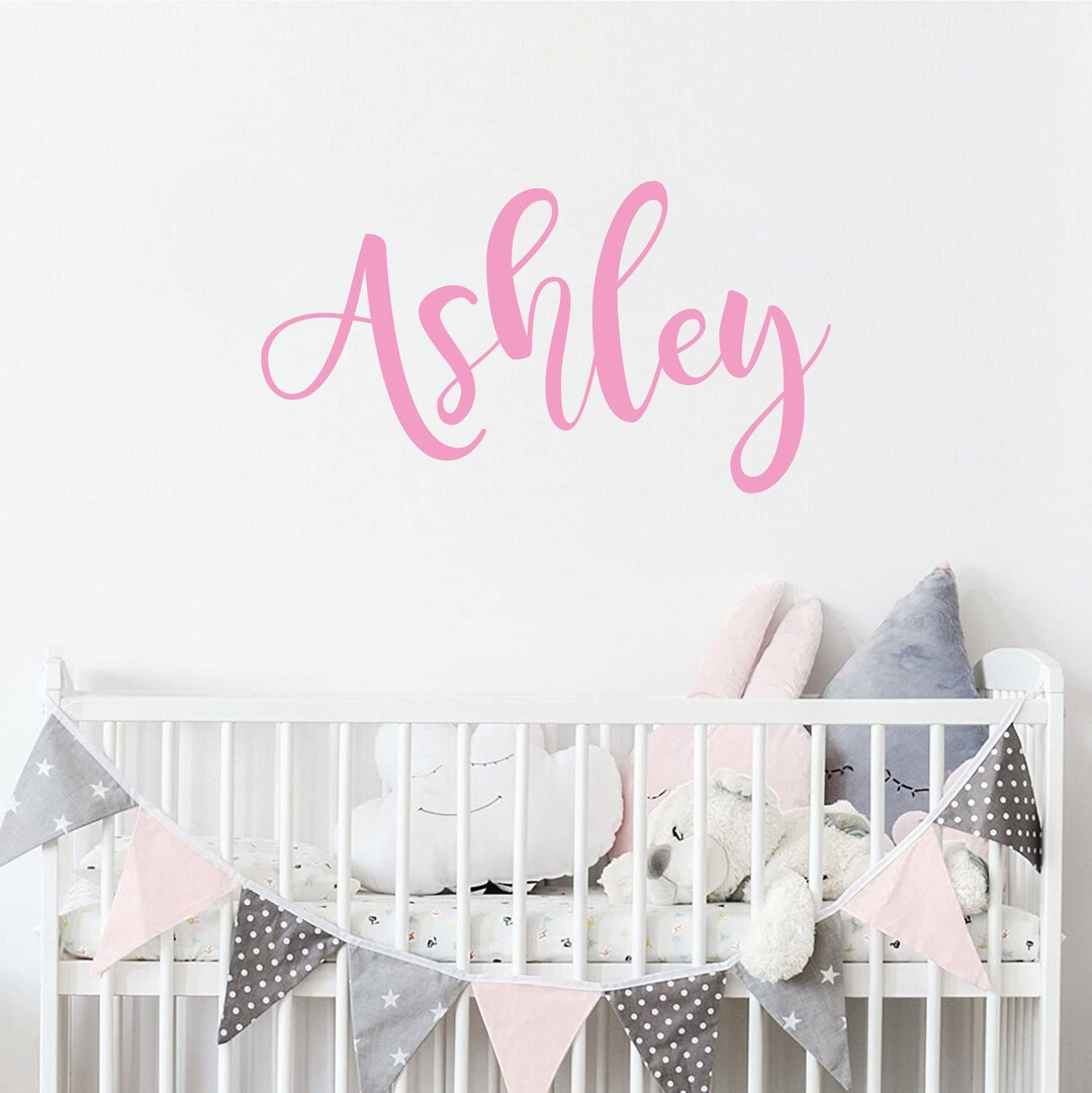 Personalized Name Wall Decal - Nursery - Wall Decals - Stickers - 30 ...