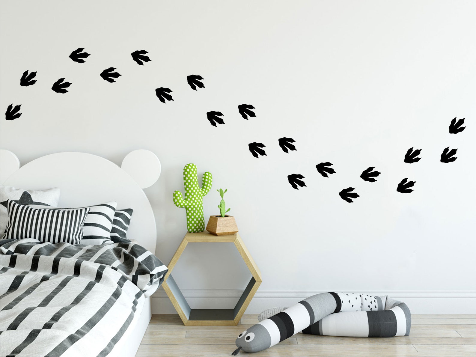 Dinosaur Footprints Wall Decal Set Wall Pattern Decals Etsy