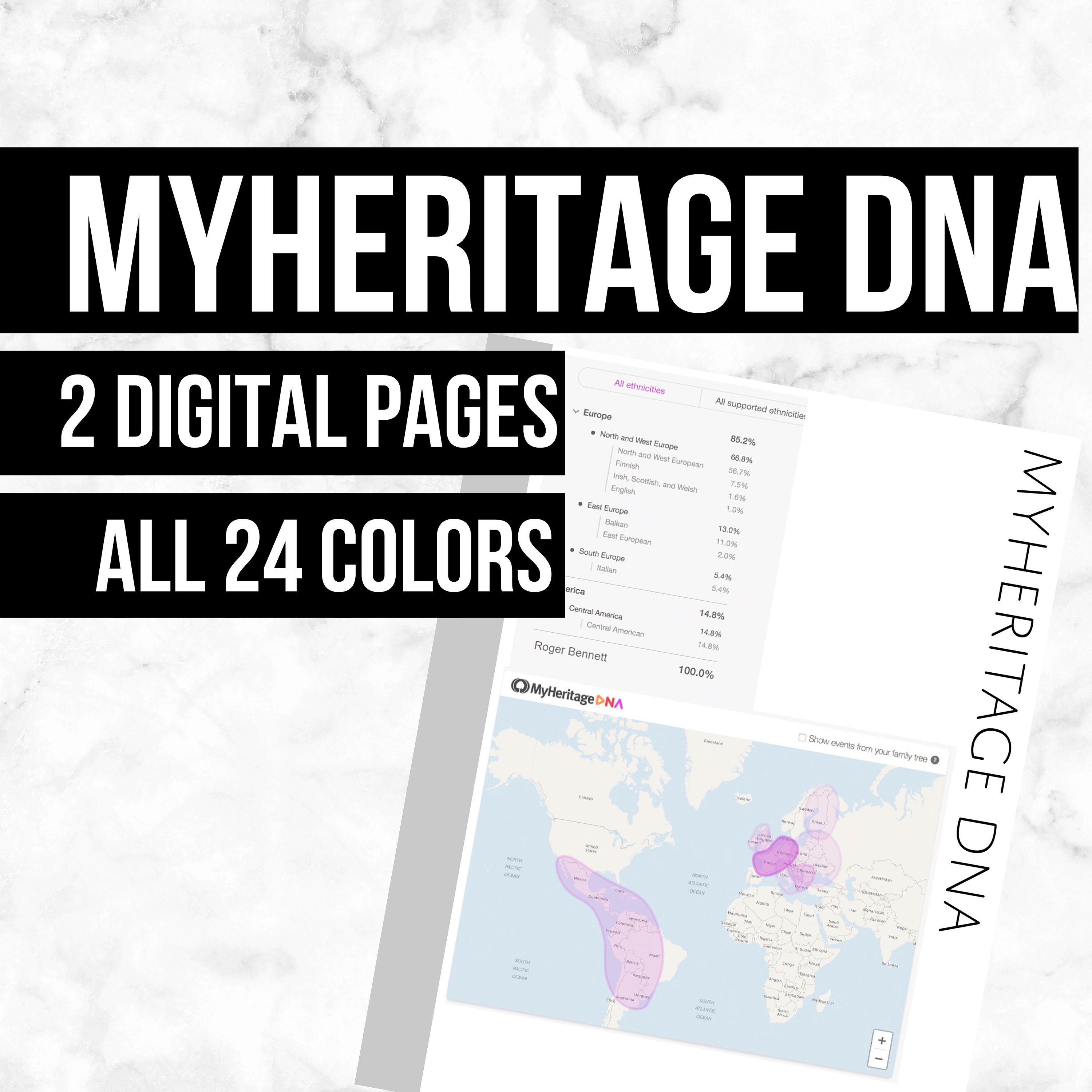 Daddy legetøj syreindhold Myheritage DNA: Printable Genealogy Form digital Download - Etsy