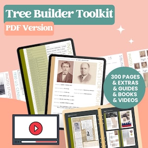 Tree Builder Toolkit: Family History PDF (Digital Download) - Family Tree Notebooks