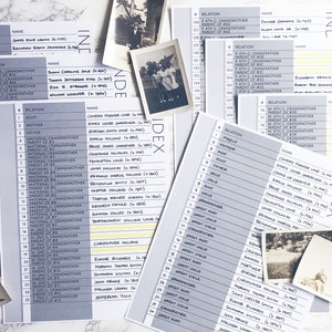 USA Deluxe Family History Bundle Original Grey Digital Download Family Tree Notebooks image 10