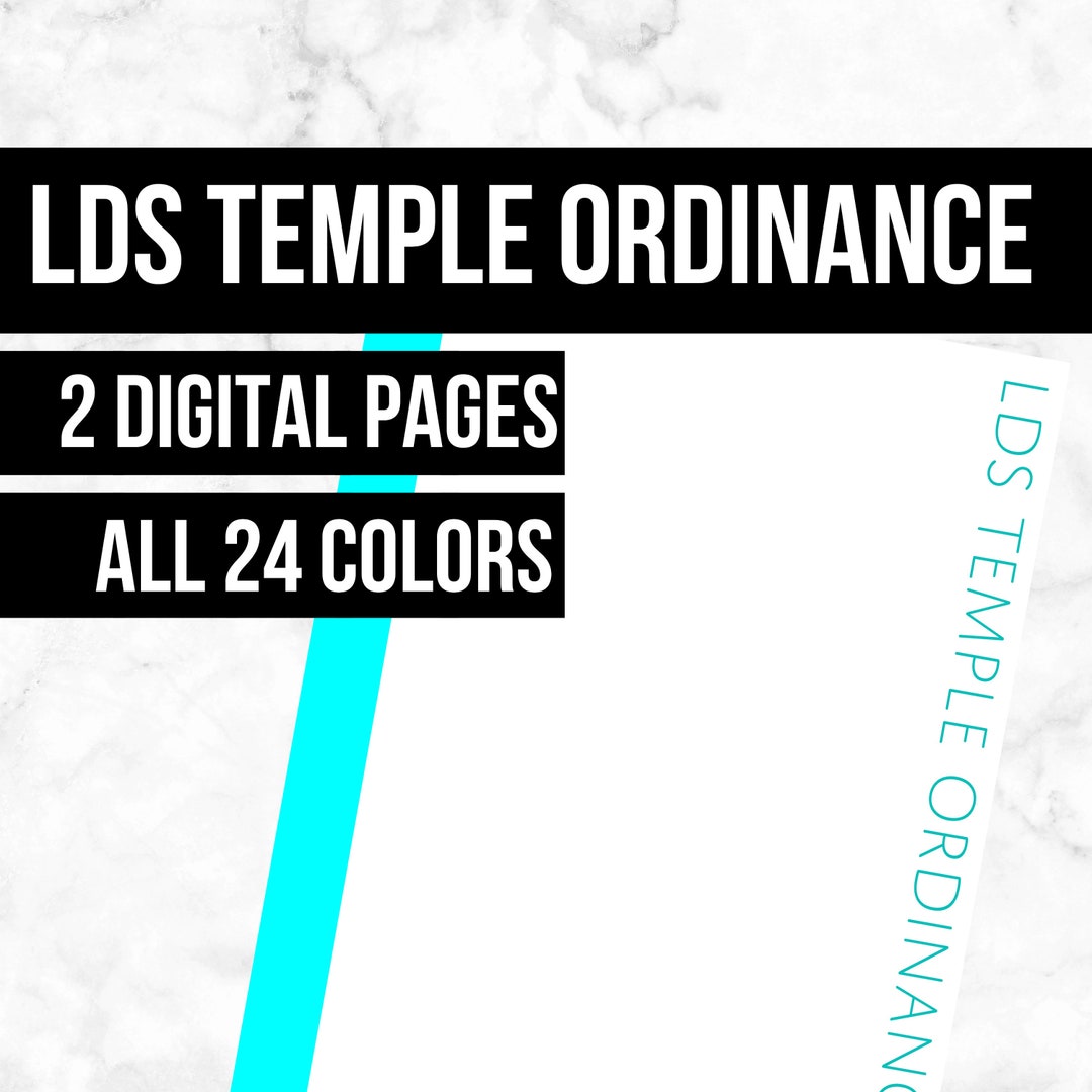 LDS Temple Ordinance: Printable Genealogy Forms digital - Etsy